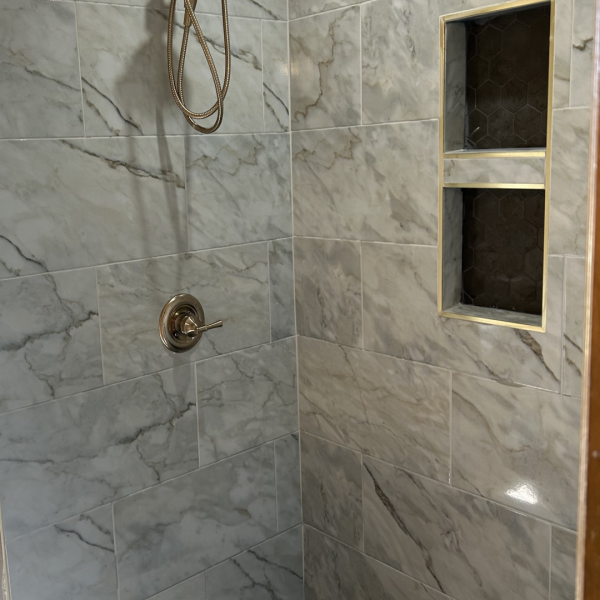 Remodeled shower by Justus Bath.